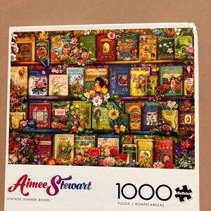 Aimee Stewart Vintage Summer Books 1000-Piece Jigsaw Puzzle - Multicolor
